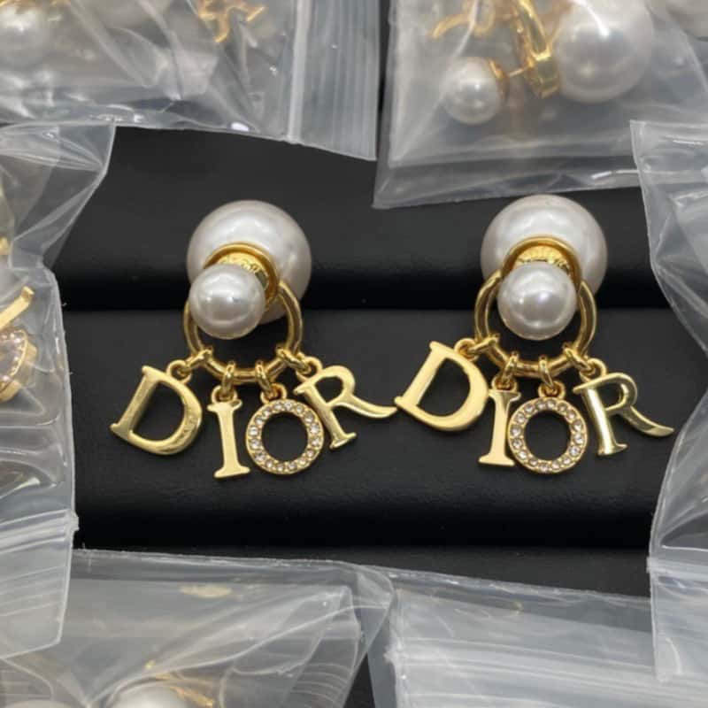 Dior Earrings Luxury Pearl Wedding Gift d7